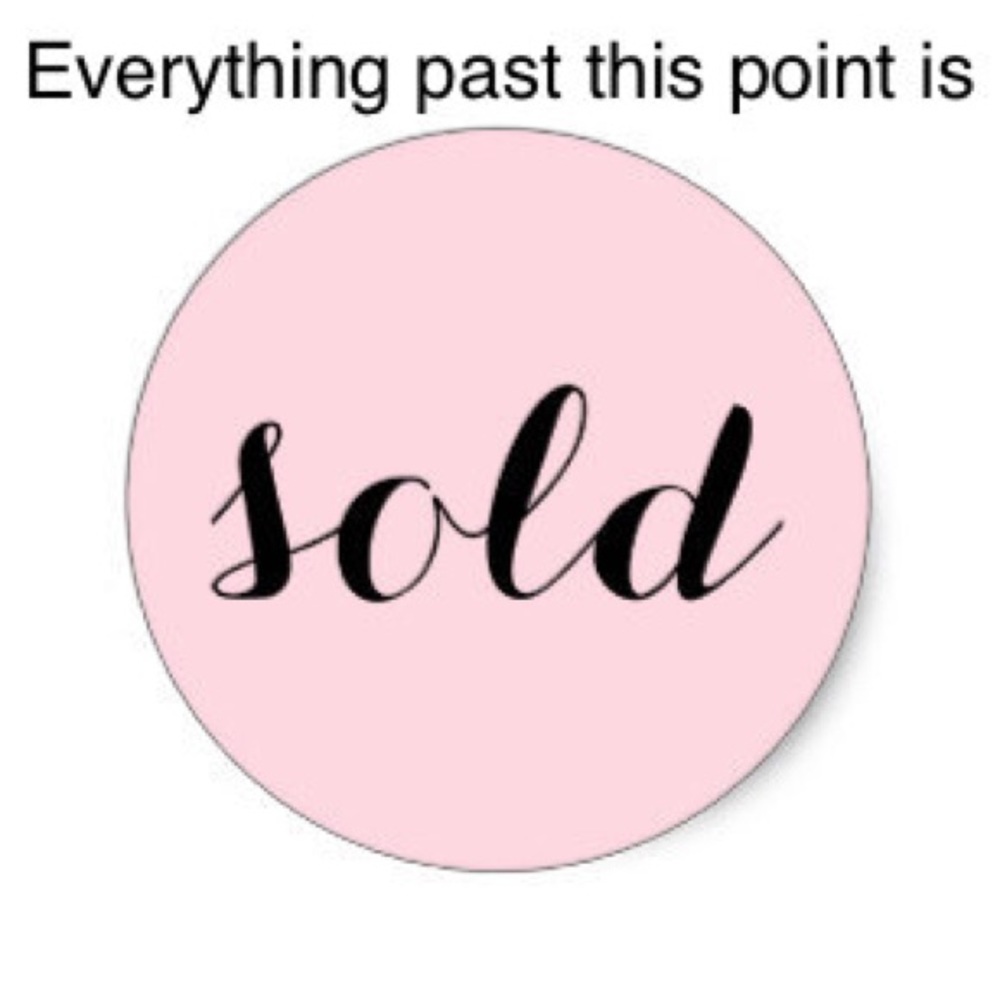 Sold - past this point